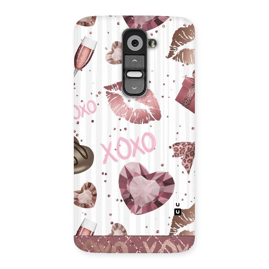 Wine Lip xoxo Back Case for LG G2