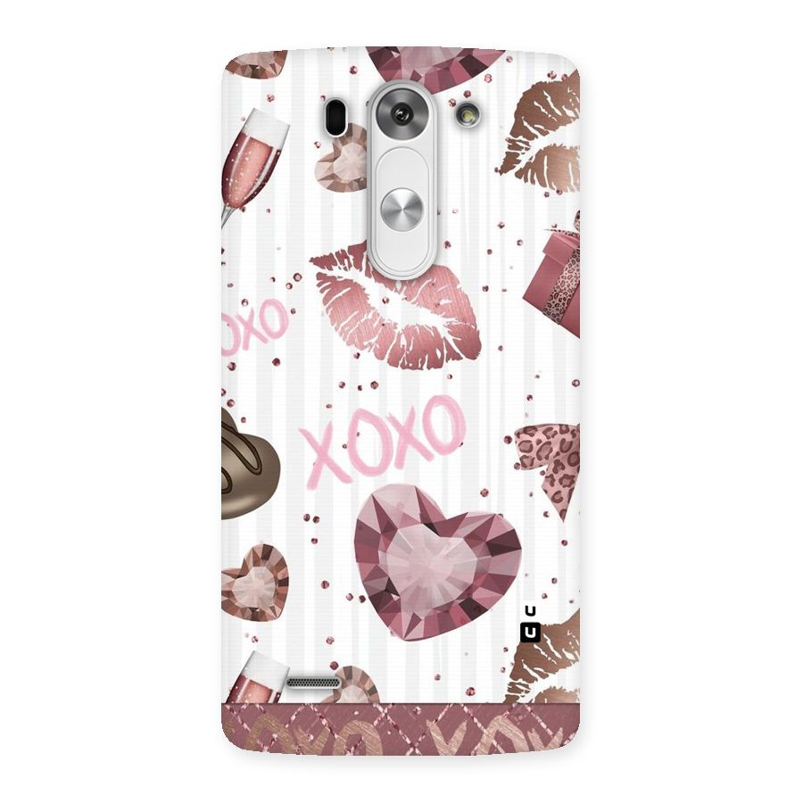 Wine Lip xoxo Back Case for LG G3 Mini