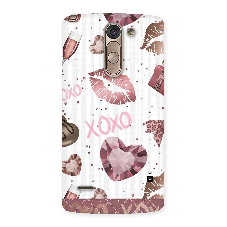 Wine Lip xoxo Back Case for LG G3 Stylus