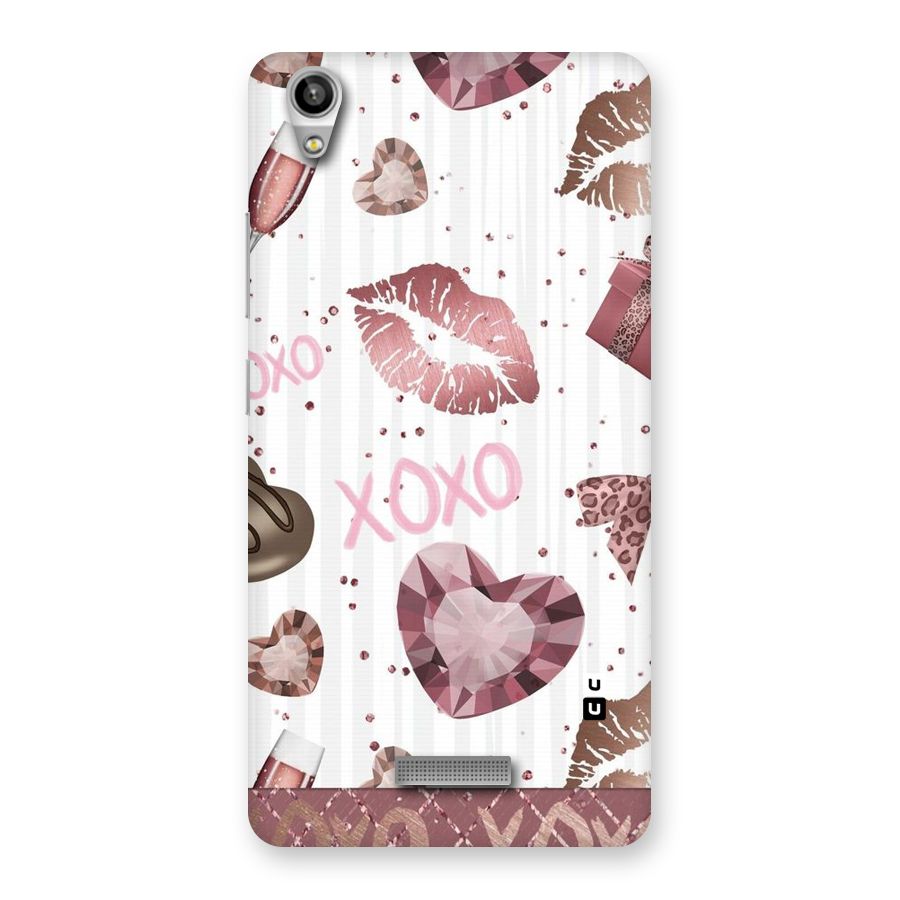 Wine Lip xoxo Back Case for Lava-Pixel-V1