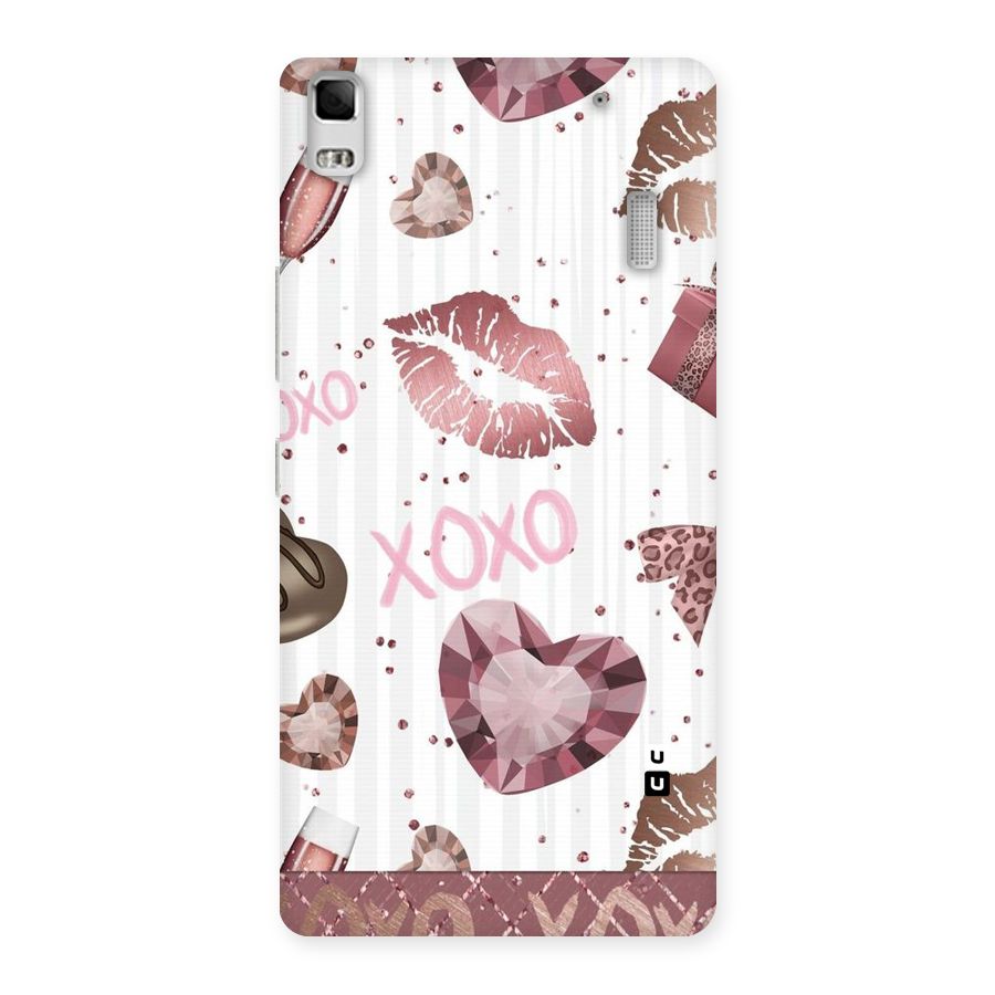 Wine Lip xoxo Back Case for Lenovo A7000