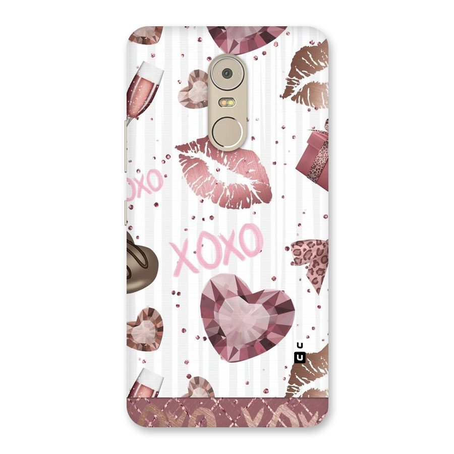 Wine Lip xoxo Back Case for Lenovo K6 Note