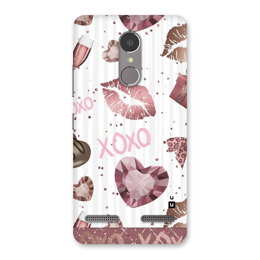 Wine Lip xoxo Back Case for Lenovo K6 Power