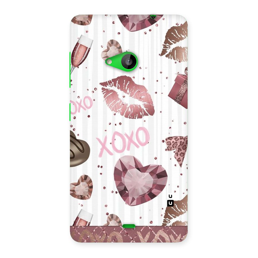 Wine Lip xoxo Back Case for Lumia 535
