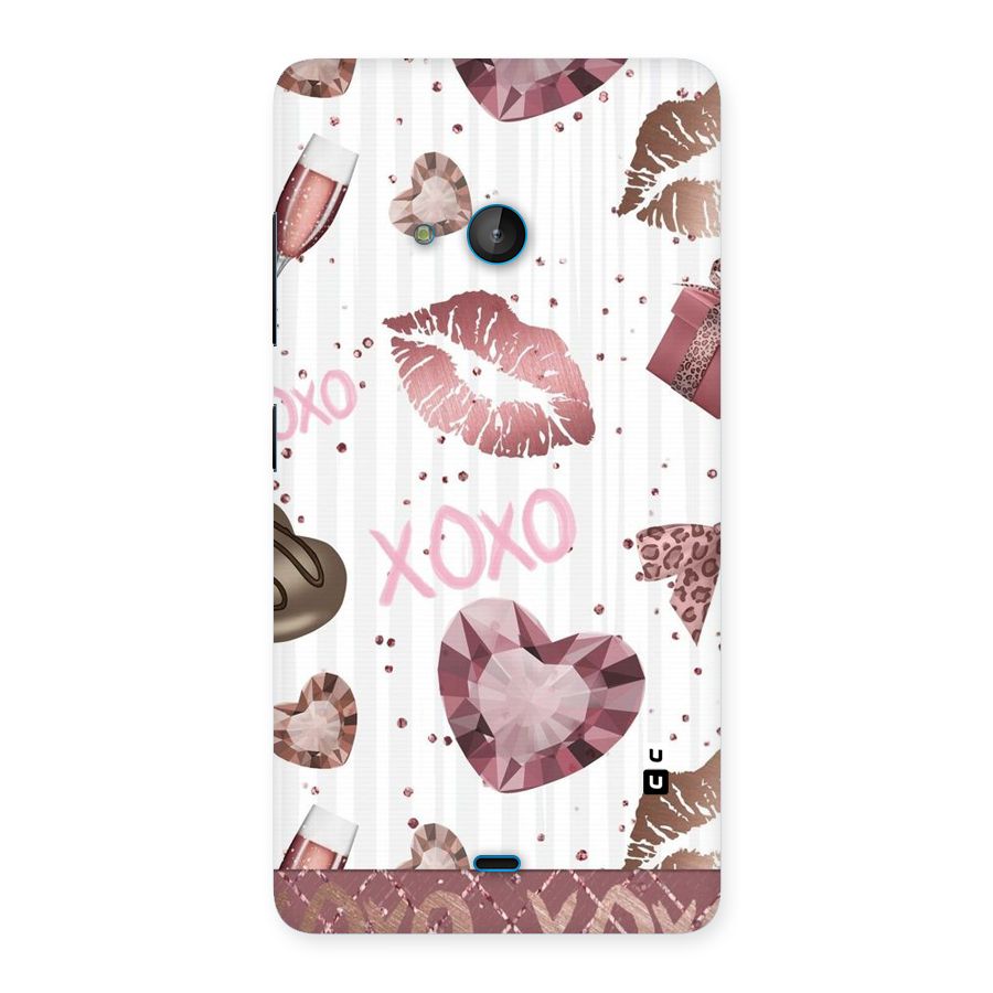 Wine Lip xoxo Back Case for Lumia 540