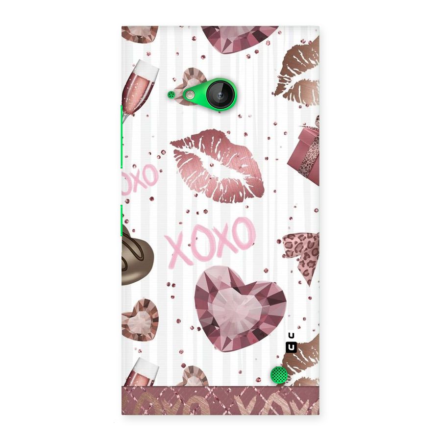 Wine Lip xoxo Back Case for Lumia 730