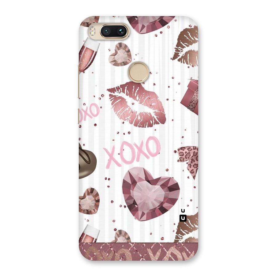 Wine Lip xoxo Back Case for Mi A1