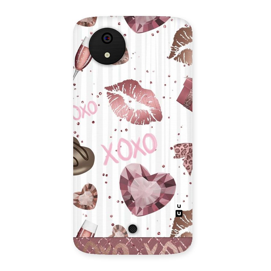Wine Lip xoxo Back Case for Micromax Canvas A1