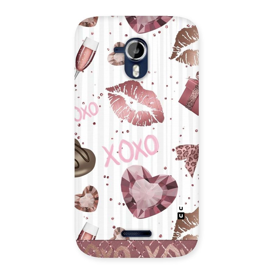 Wine Lip xoxo Back Case for Micromax Canvas Magnus A117