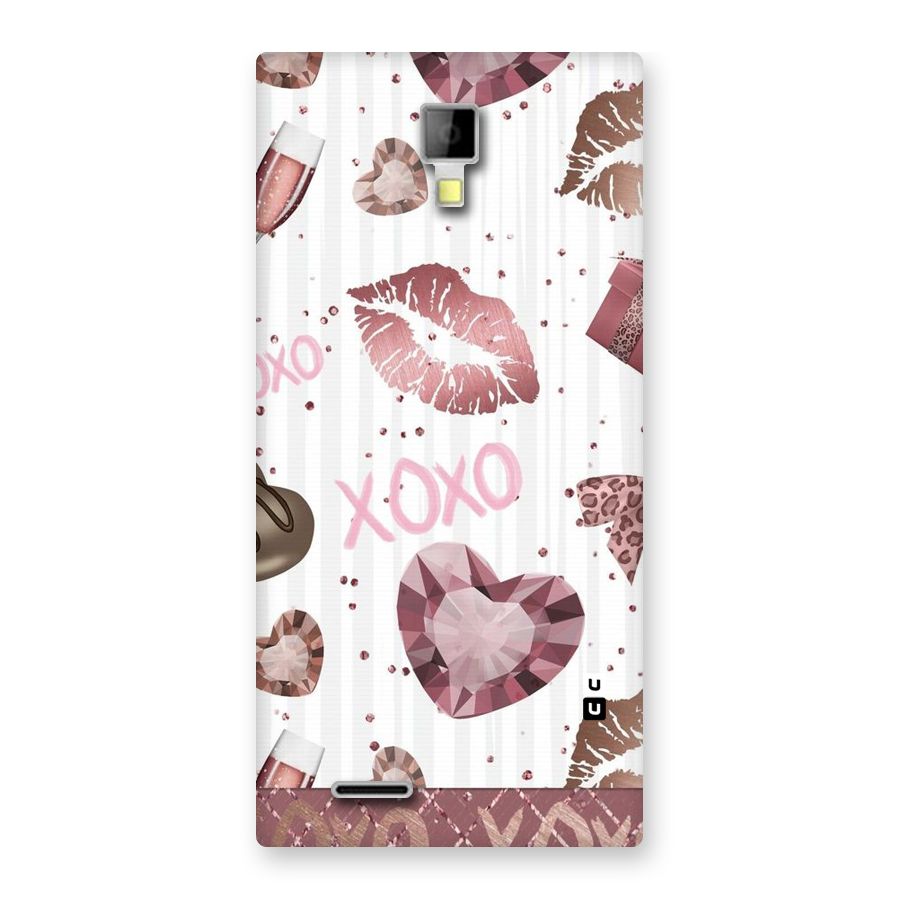Wine Lip xoxo Back Case for Micromax Canvas Xpress A99