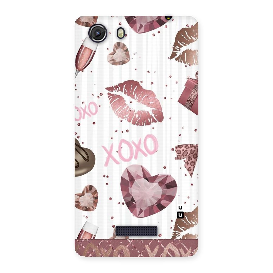 Wine Lip xoxo Back Case for Micromax Unite 3