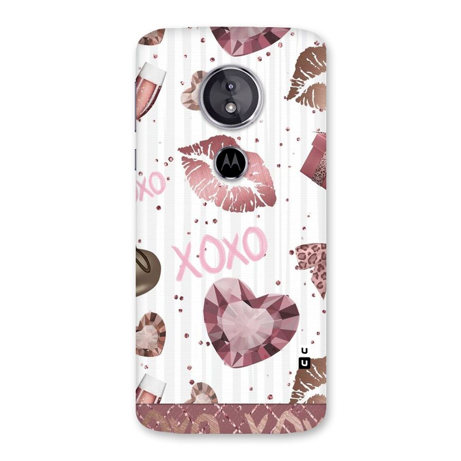 Wine Lip xoxo Back Case for Moto E5