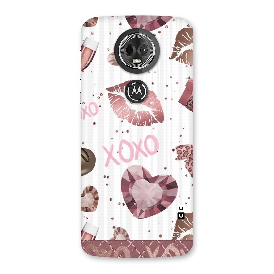 Wine Lip xoxo Back Case for Moto E5 Plus