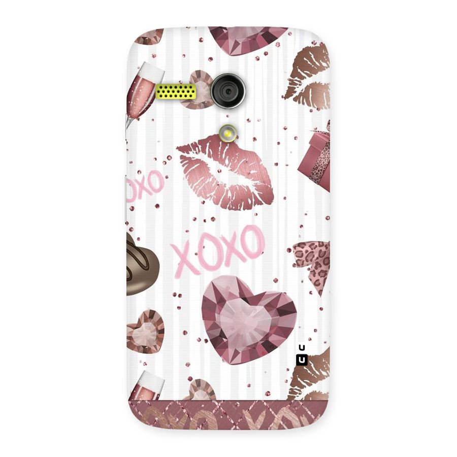 Wine Lip xoxo Back Case for Moto G