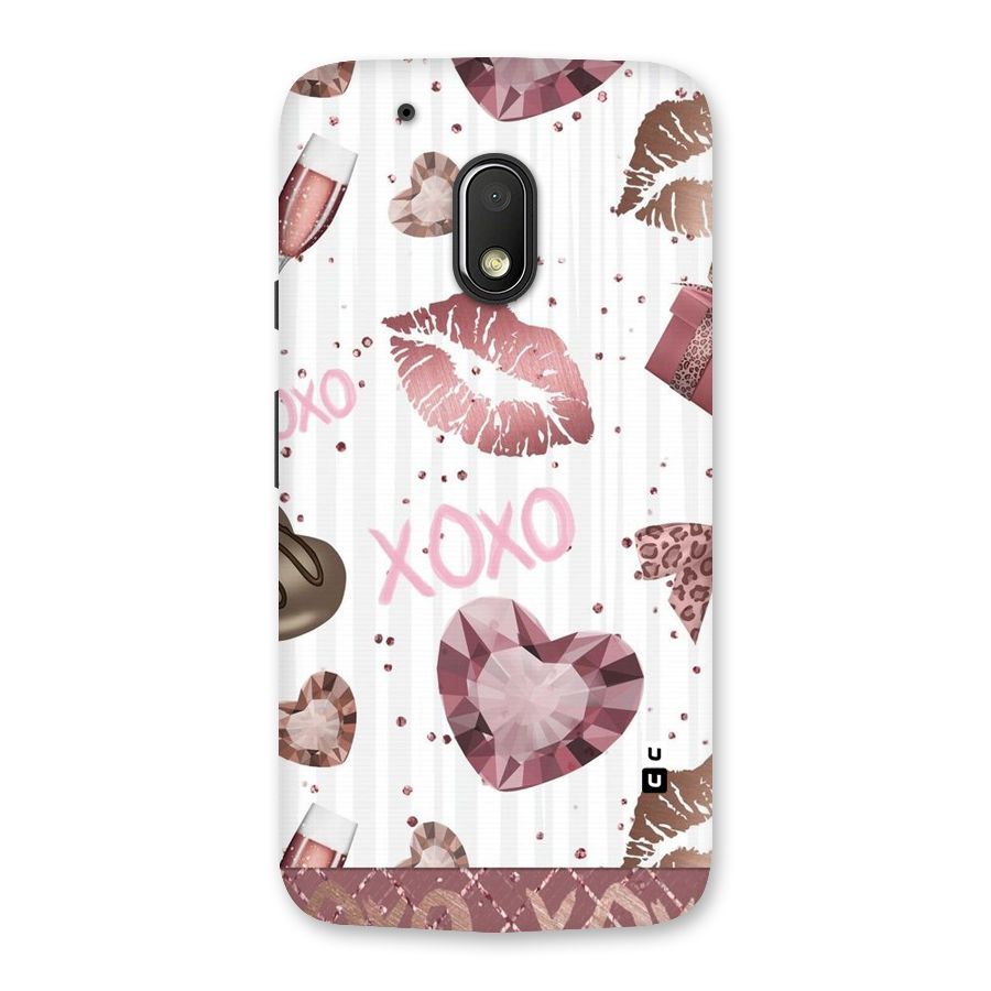 Wine Lip xoxo Back Case for Moto G4 Play