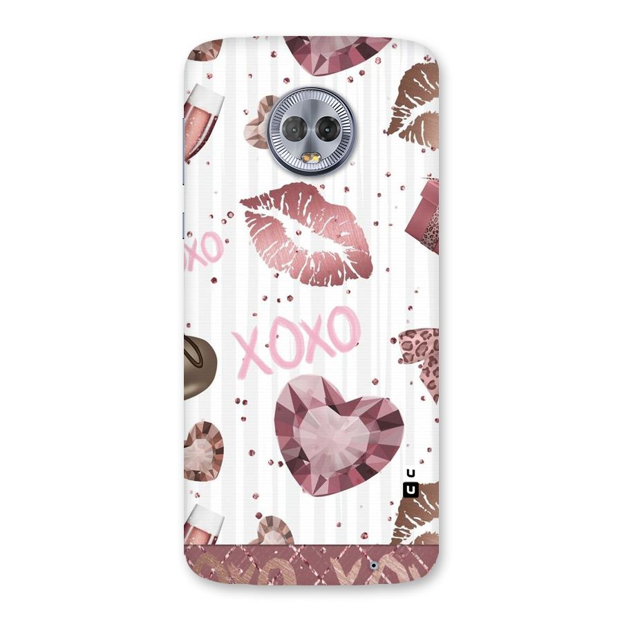 Wine Lip xoxo Back Case for Moto G6 Plus