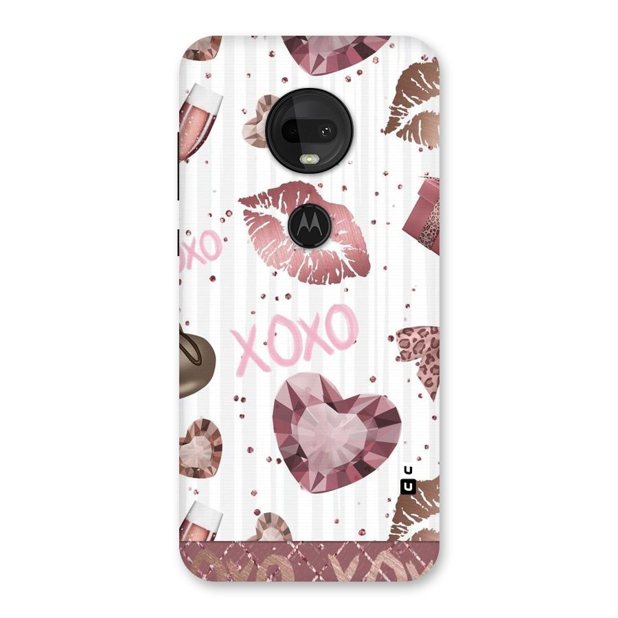 Wine Lip xoxo Back Case for Moto G7