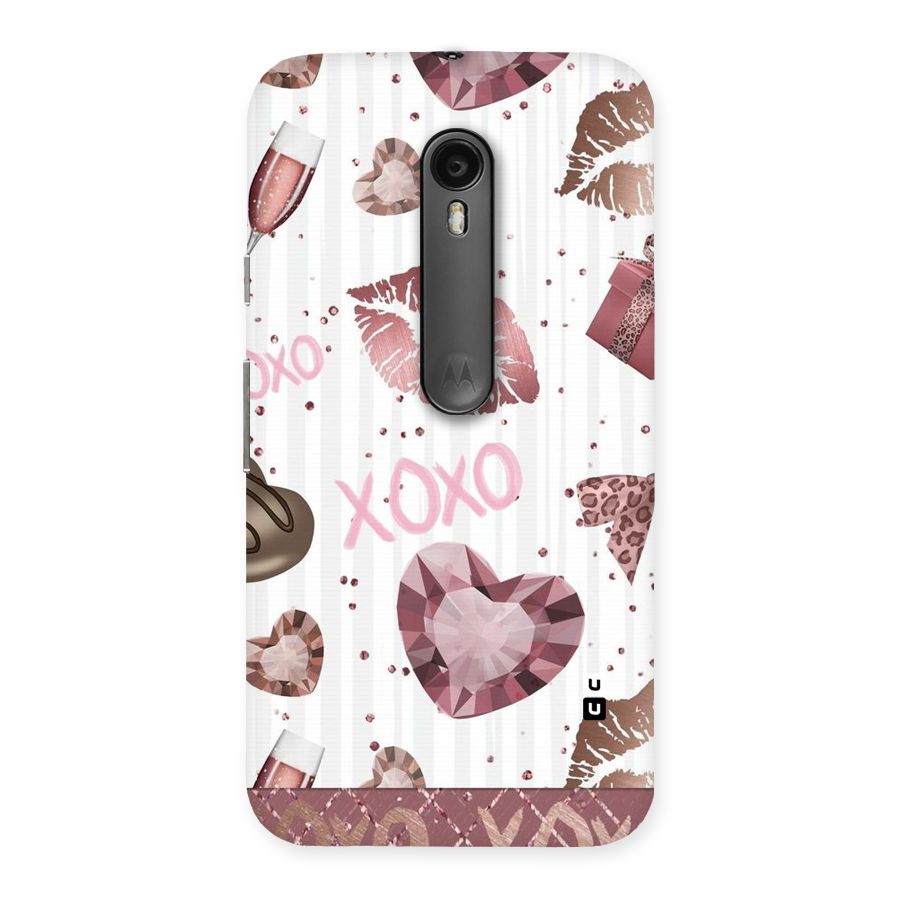 Wine Lip xoxo Back Case for Moto G Turbo
