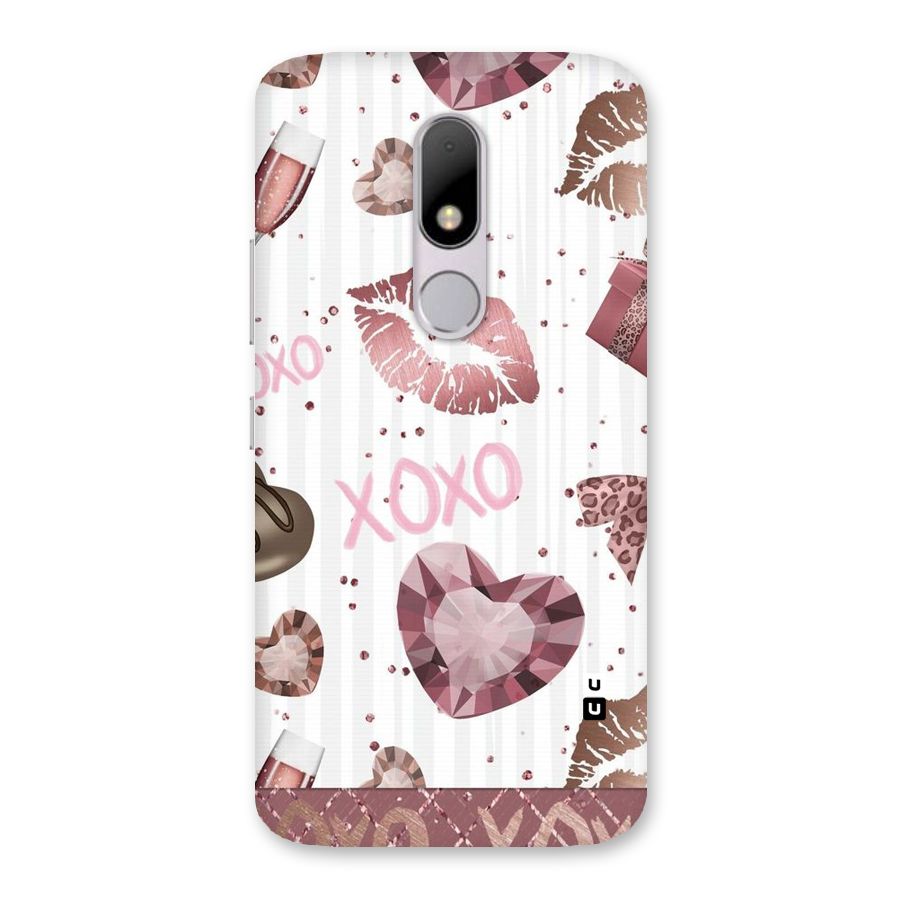 Wine Lip xoxo Back Case for Moto M