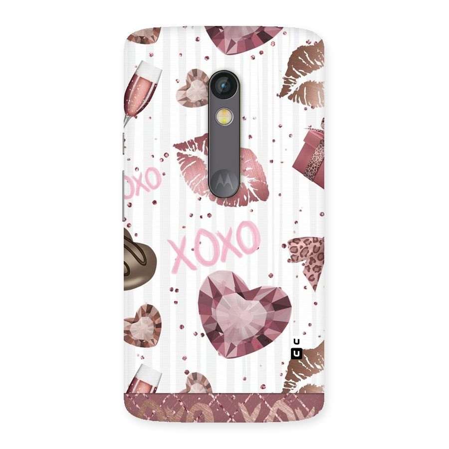 Wine Lip xoxo Back Case for Moto X Play