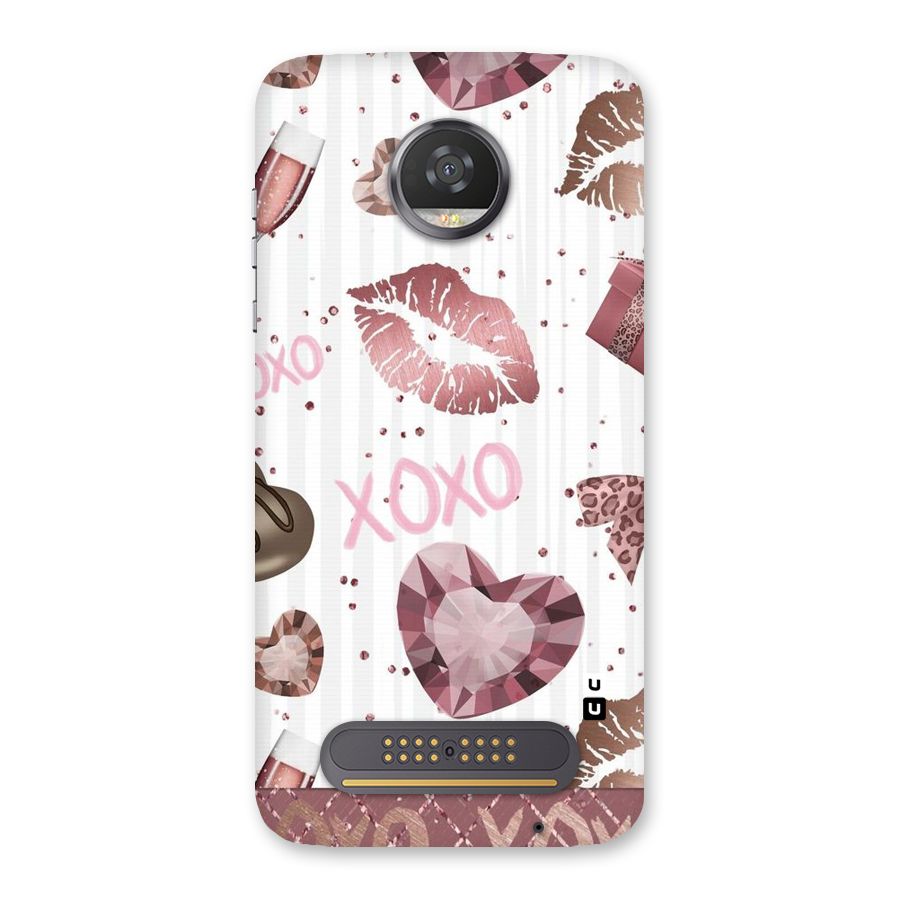 Wine Lip xoxo Back Case for Moto Z2 Play