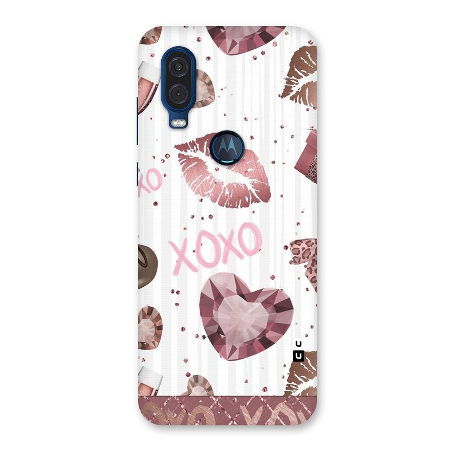 Wine Lip xoxo Back Case for Motorola One Vision