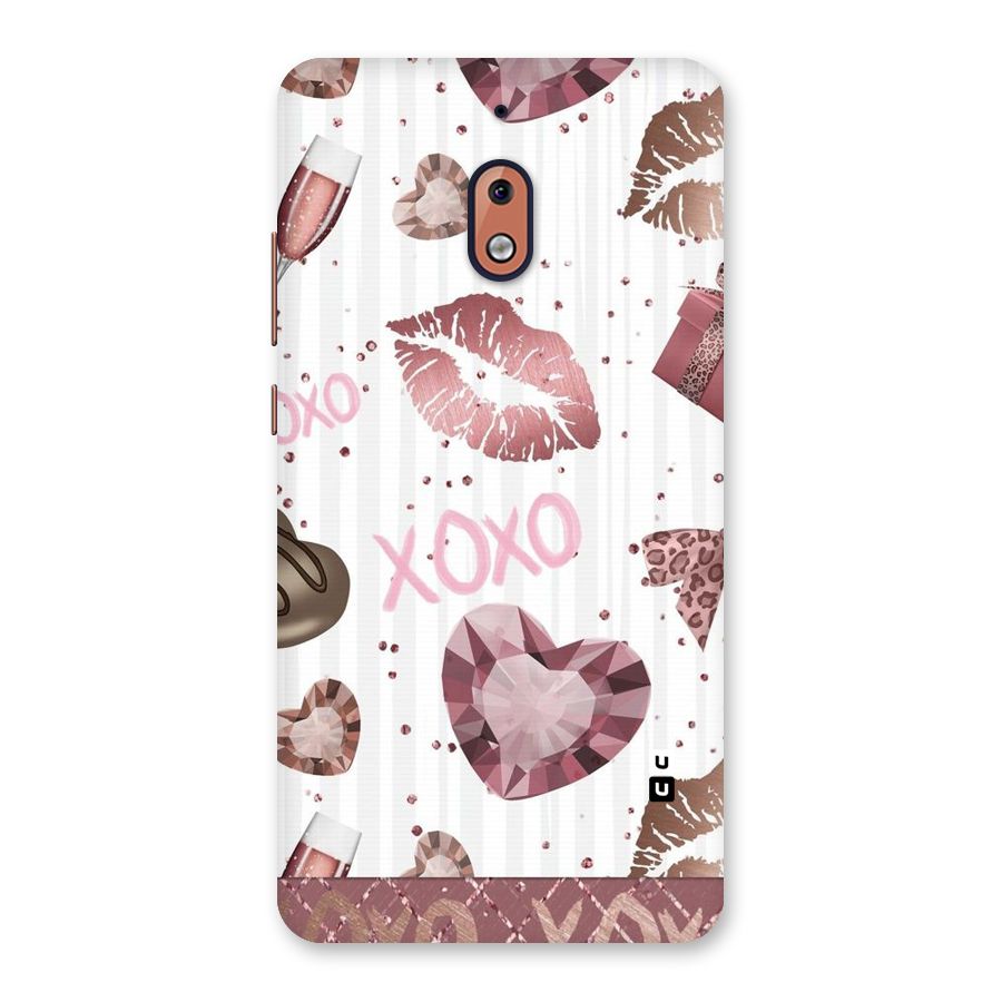 Wine Lip xoxo Back Case for Nokia 2.1
