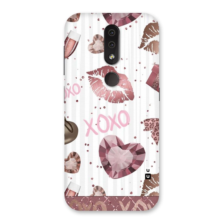 Wine Lip xoxo Back Case for Nokia 4.2