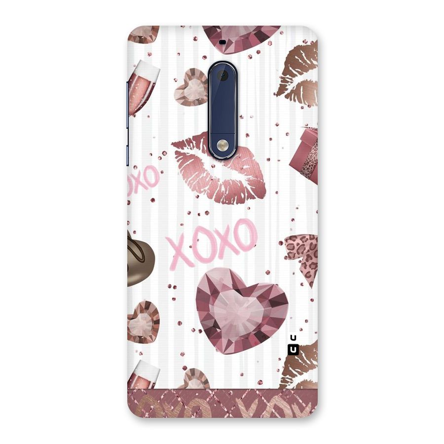 Wine Lip xoxo Back Case for Nokia 5