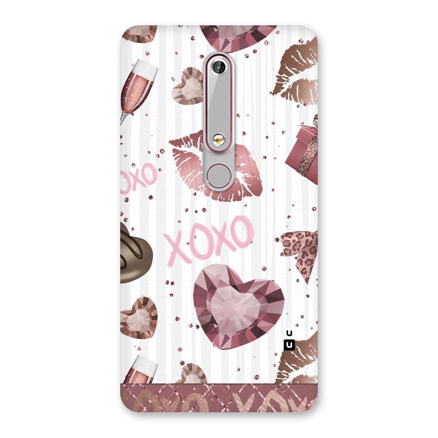 Wine Lip xoxo Back Case for Nokia 6.1