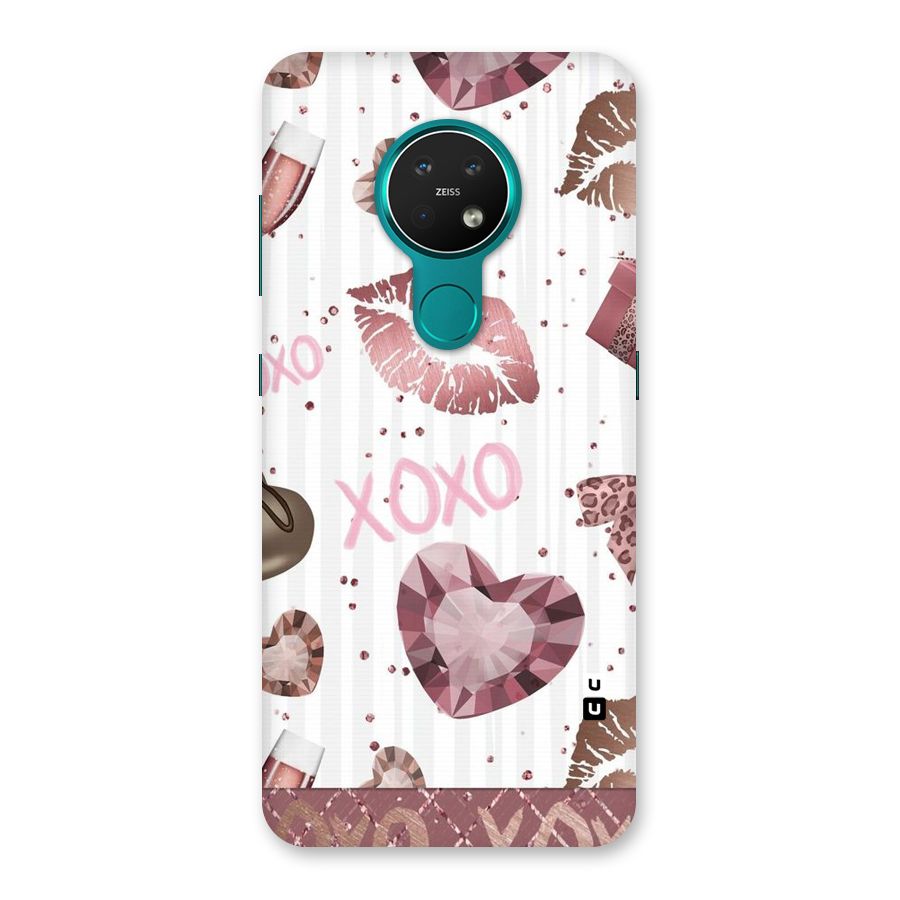 Wine Lip xoxo Back Case for Nokia 7.2