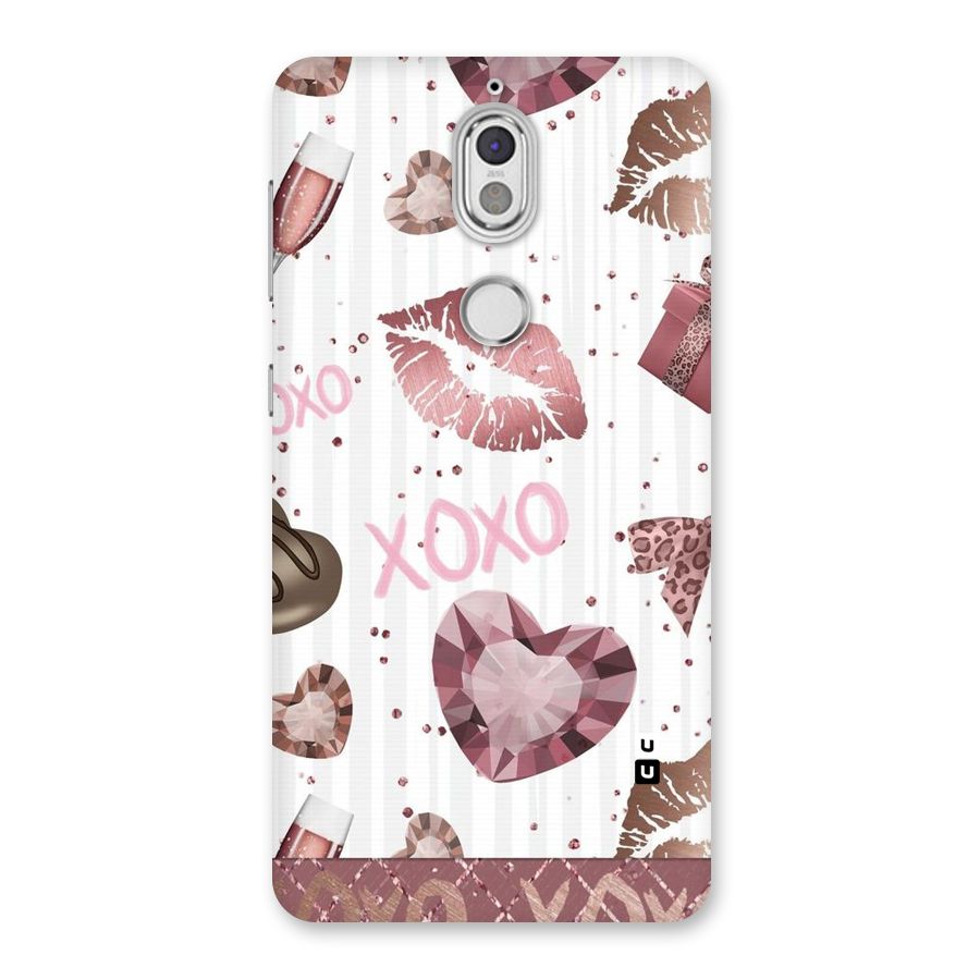 Wine Lip xoxo Back Case for Nokia 7