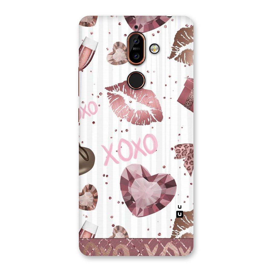 Wine Lip xoxo Back Case for Nokia 7 Plus