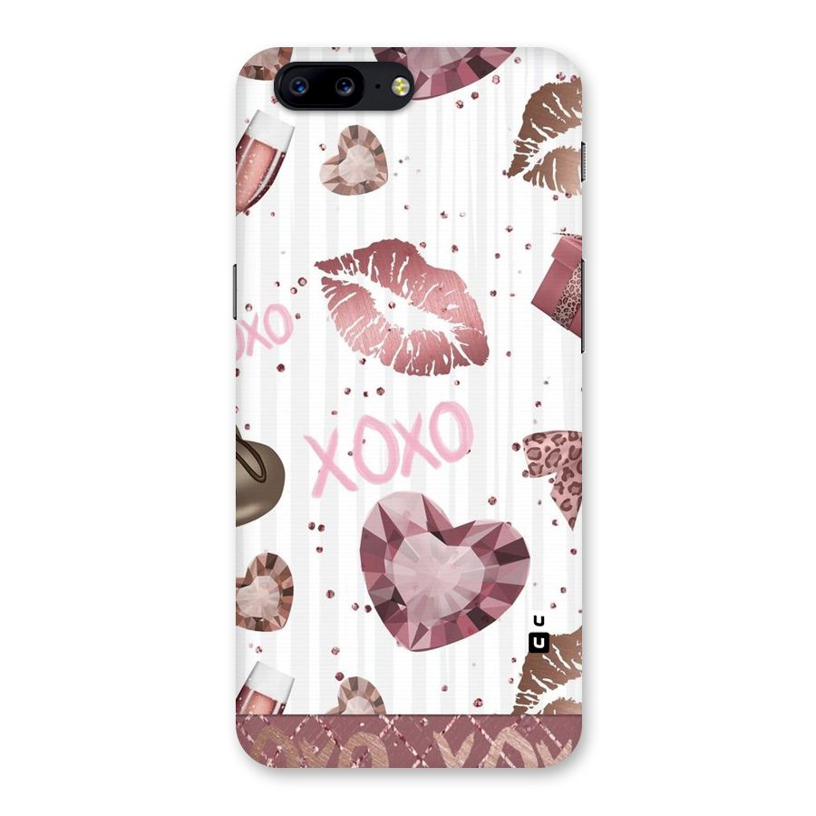 Wine Lip xoxo Back Case for OnePlus 5