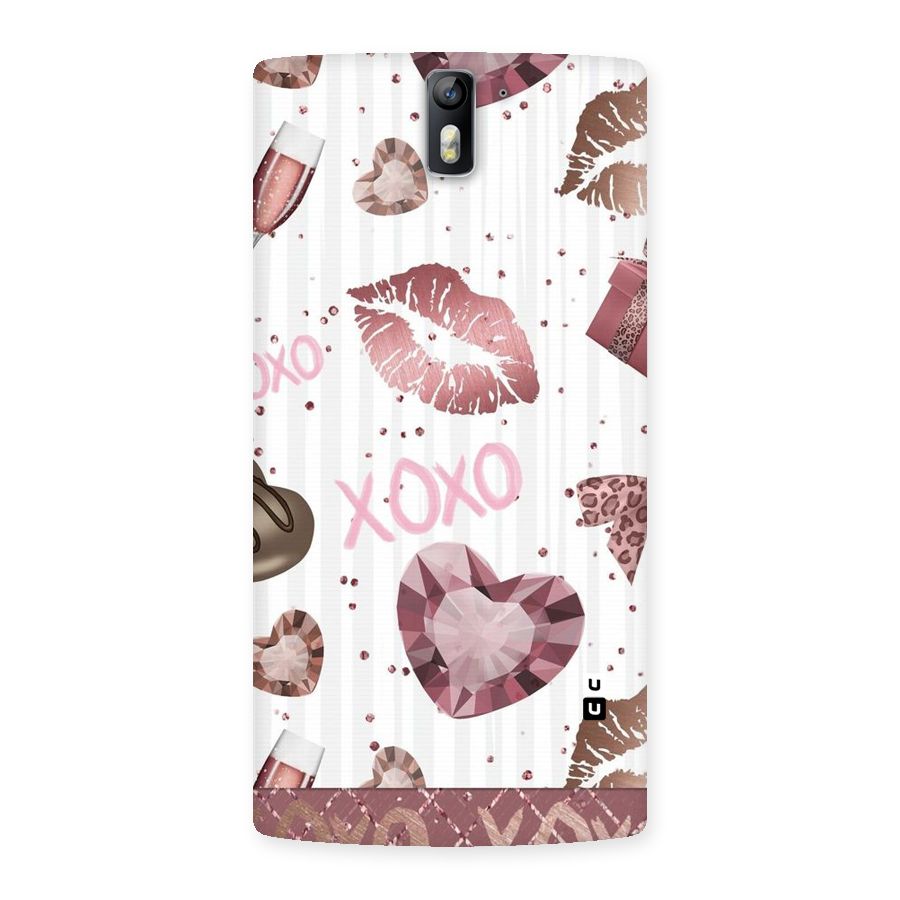 Wine Lip xoxo Back Case for One Plus One