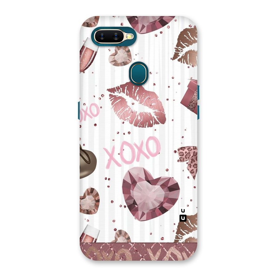 Wine Lip xoxo Back Case for Oppo A11k