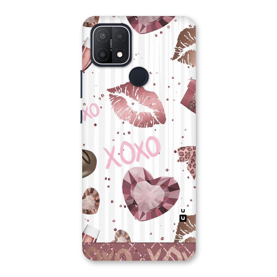 Wine Lip xoxo Back Case for Oppo A15s