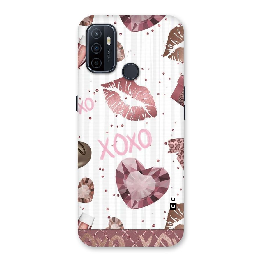 Wine Lip xoxo Back Case for Oppo A32