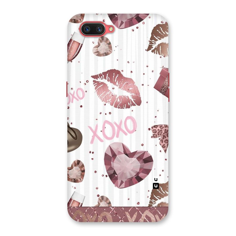 Wine Lip xoxo Back Case for Oppo A3s
