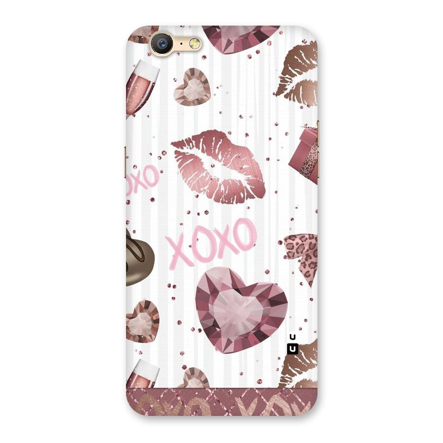 Wine Lip xoxo Back Case for Oppo A57