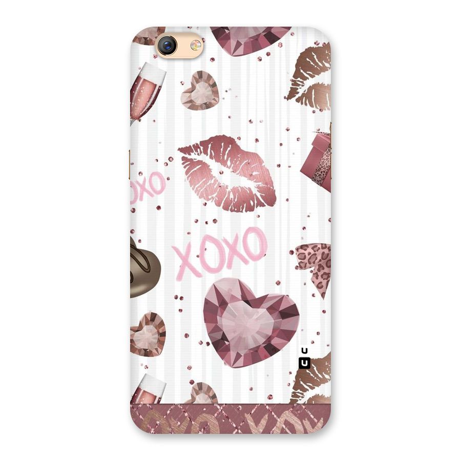 Wine Lip xoxo Back Case for Oppo F3 Plus