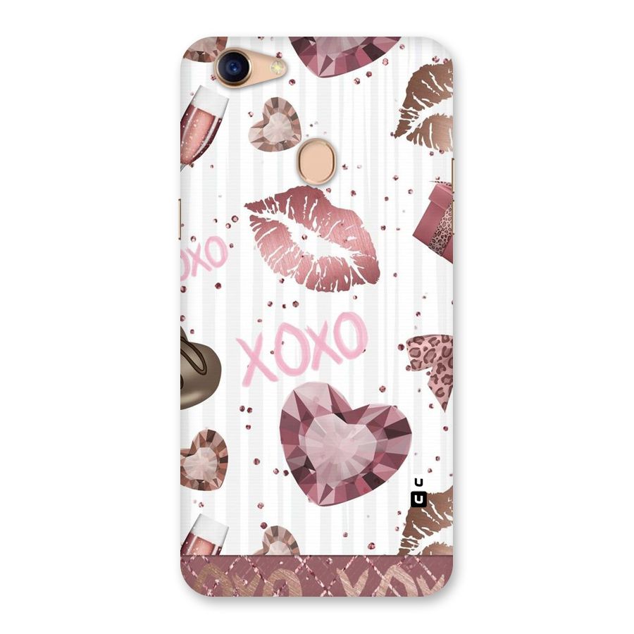 Wine Lip xoxo Back Case for Oppo F5
