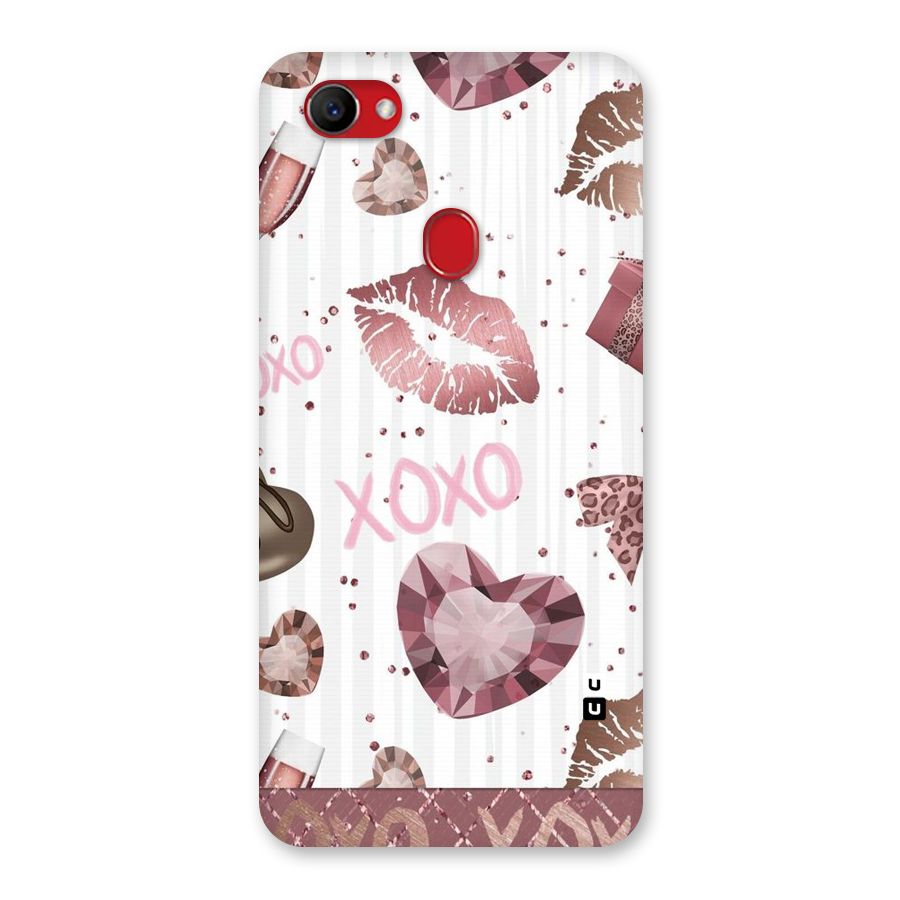 Wine Lip xoxo Back Case for Oppo F7