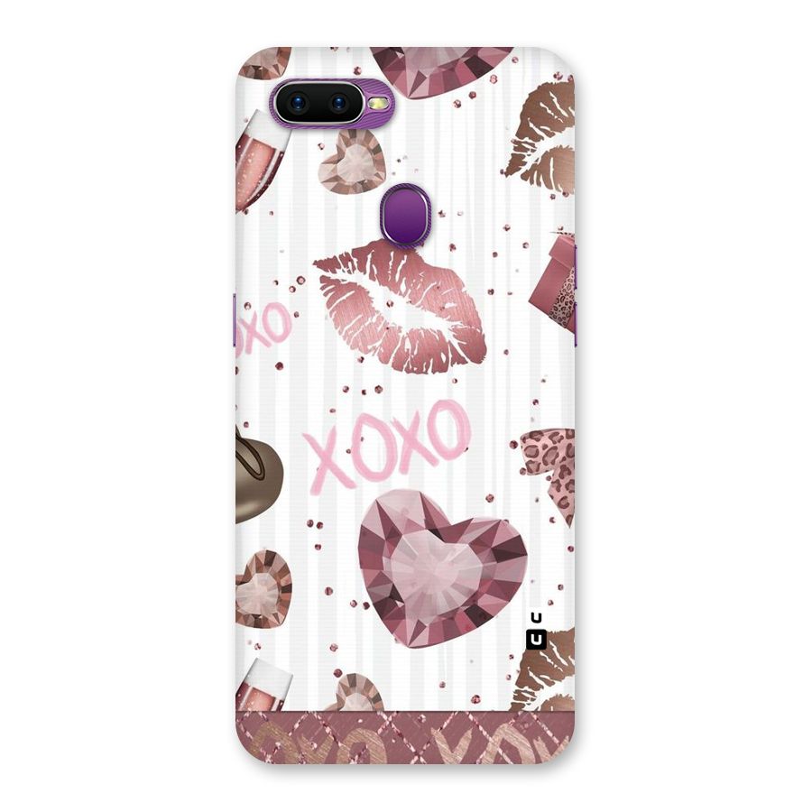 Wine Lip xoxo Back Case for Oppo F9