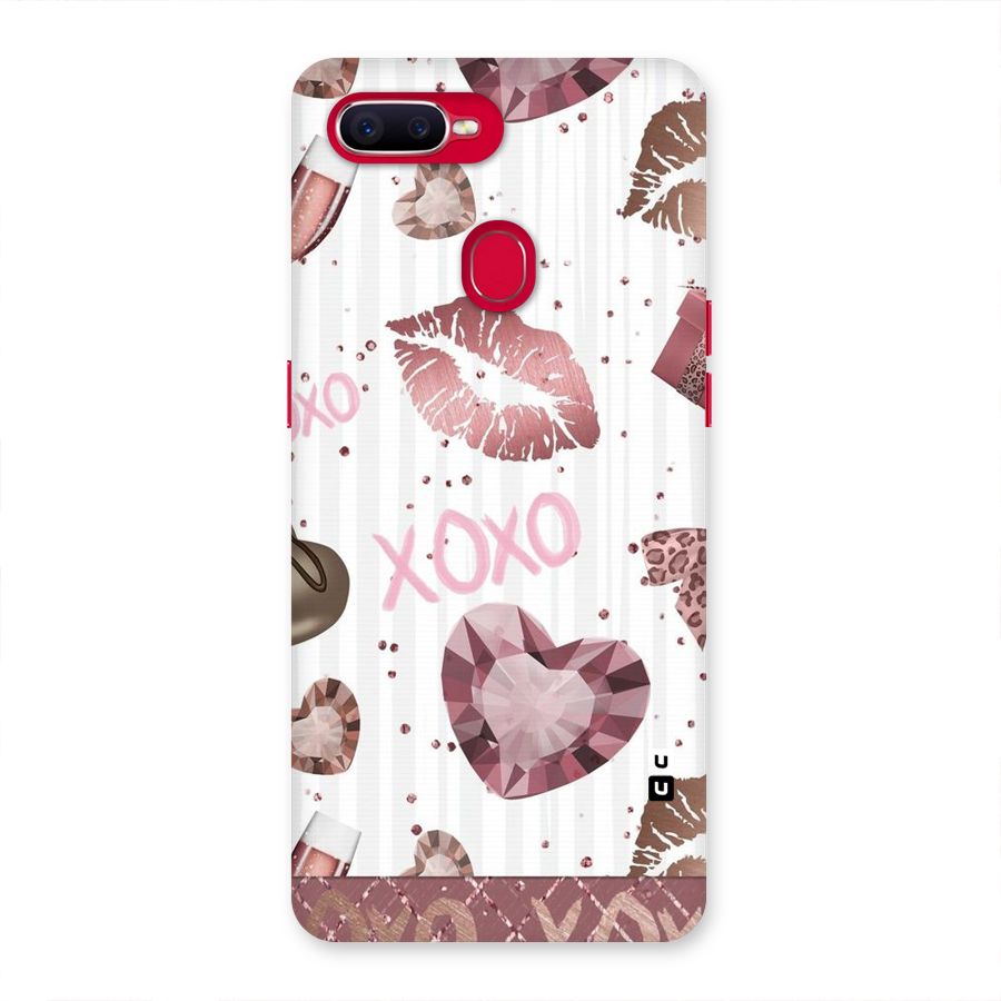Wine Lip xoxo Back Case for Oppo F9 Pro