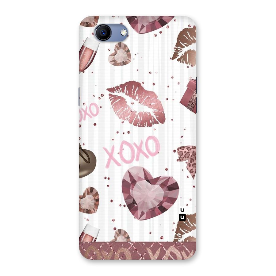 Wine Lip xoxo Back Case for Oppo Realme 1
