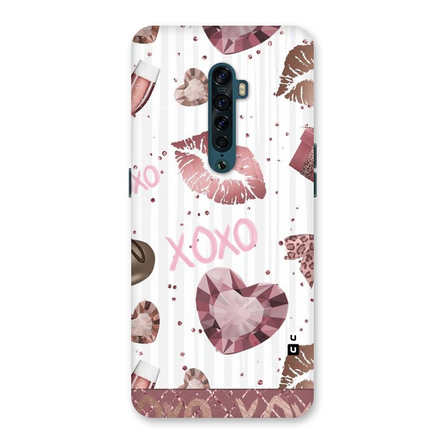 Wine Lip xoxo Back Case for Oppo Reno2