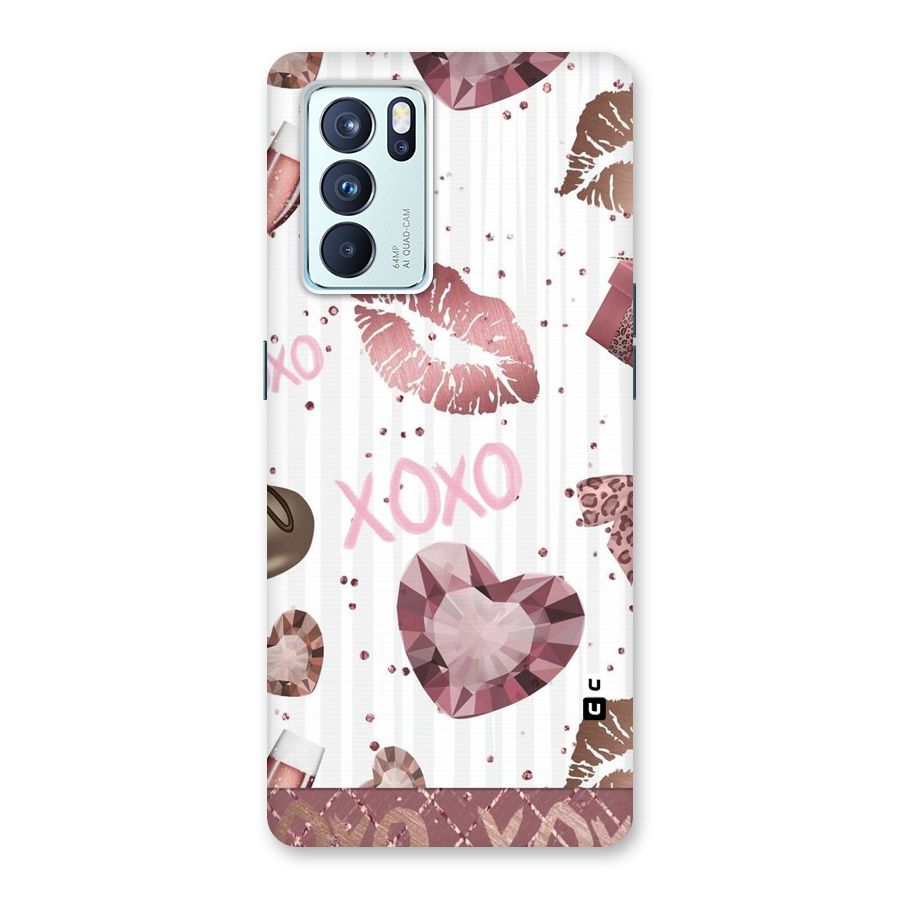 Wine Lip xoxo Back Case for Oppo Reno6 Pro 5G
