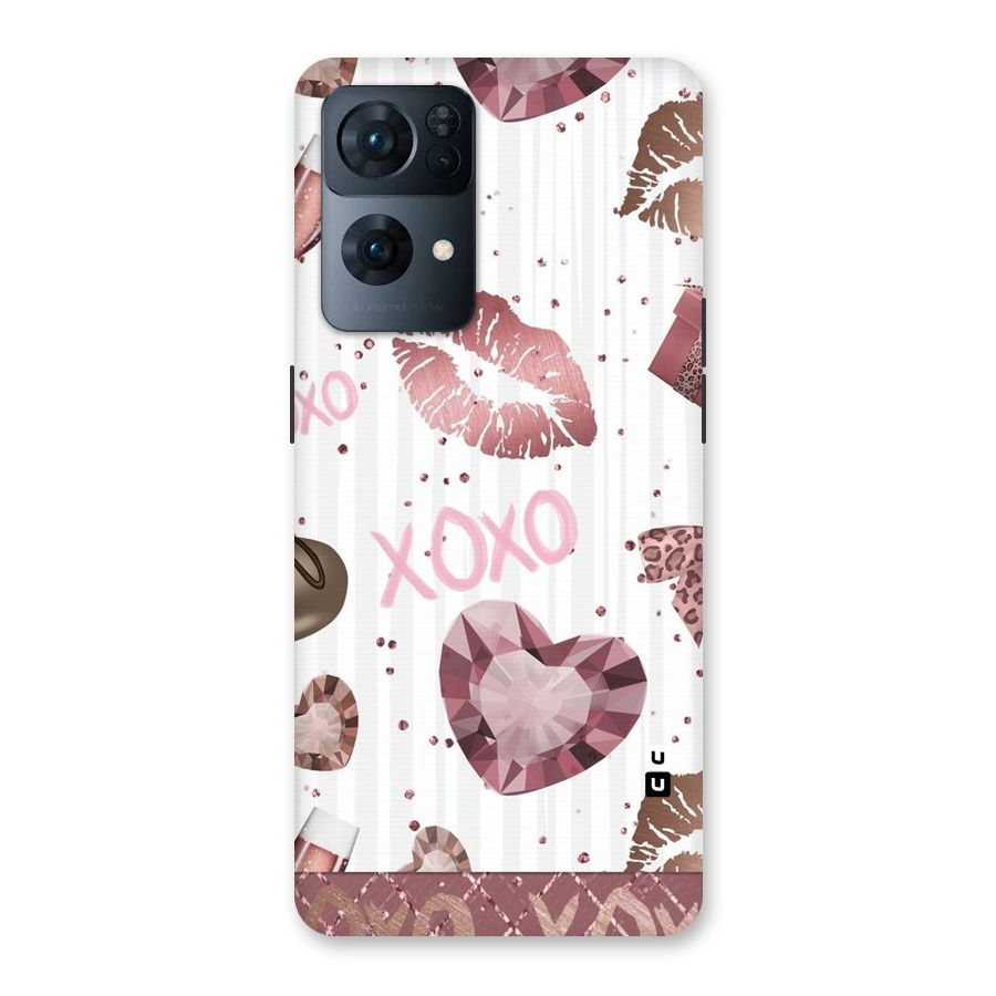 Wine Lip xoxo Back Case for Oppo Reno7 Pro 5G