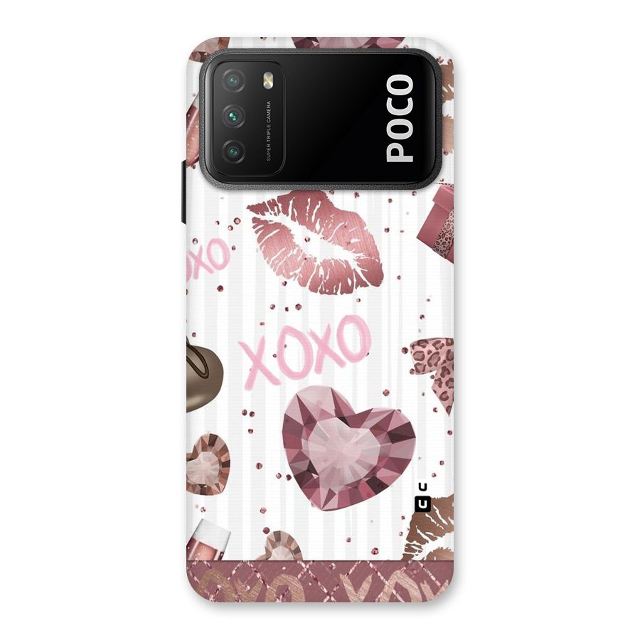 Wine Lip xoxo Back Case for Poco M3